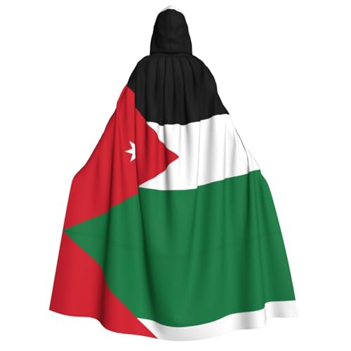 SamLng Jordanische Flagge Kapuzenumhang Erwachsene - Universal Rollenspiel Kostüm Cosplay Umhang Robe - Perfekt für Halloween, Ostern, Karneval SamLng Jordanische Flagge Kapuzenumhang Erwachsene - Universal Rollenspiel Kostüm Cosplay Umhang Robe - Perfekt für Halloween, Ostern, Karneval von SamLng