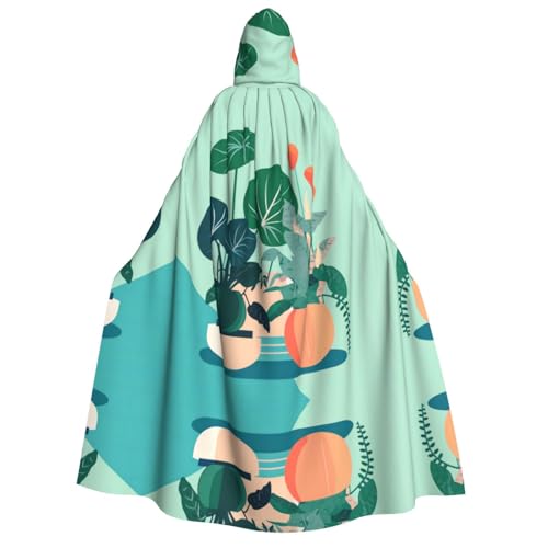 SamLng Kapuzenumhang mit Cartoon-Topfpflanzen, für Erwachsene, Damen, Herren, Rollenspiel-Kostüm, perfekt für Halloween, Ostern, Karneval und Partys SamLng Kapuzenumhang mit Cartoon-Topfpflanzen, für Erwachsene, Damen, Herren, Rollenspiel-Kostüm, perfekt für Halloween, Ostern, Karneval und Partys von SamLng