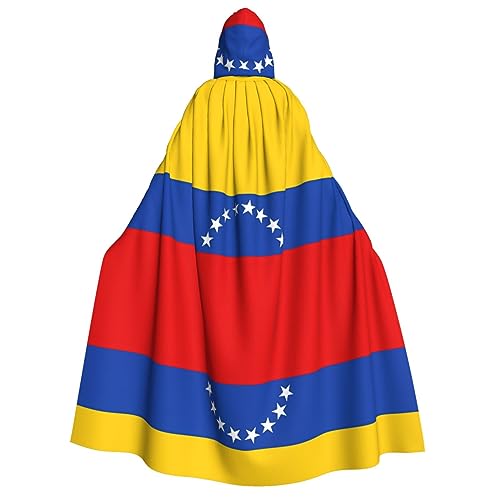 SamLng Kapuzenumhang mit Flagge Venezuelas – Erwachsenenkostüm für Damen und Herren, Rollenspiel-Kostüm – perfekt für Halloween, Ostern, Karneval und Partys SamLng Kapuzenumhang mit Flagge Venezuelas – Erwachsenenkostüm für Damen und Herren, Rollenspiel-Kostüm – perfekt für Halloween, Ostern, Karneval und Partys von SamLng