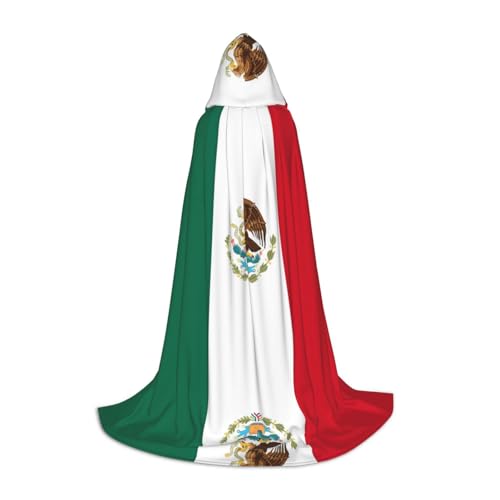 SamLng Kapuzenumhang mit Flagge von Mexiko, perfekt für Weihnachten, Halloween, Ostern, Karnevalsparty und Cosplay-Bühnenkostüme SamLng Kapuzenumhang mit Flagge von Mexiko, perfekt für Weihnachten, Halloween, Ostern, Karnevalsparty und Cosplay-Bühnenkostüme von SamLng