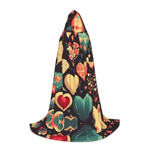 SamLng Kapuzenumhang mit Herz-Blume, perfekt für Weihnachten, Halloween, Ostern, Karnevalsparty und Cosplay-Bühnenkostüme SamLng Kapuzenumhang mit Herz-Blume, perfekt für Weihnachten, Halloween, Ostern, Karnevalsparty und Cosplay-Bühnenkostüme von SamLng