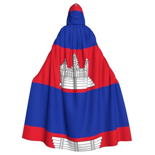 SamLng Kapuzenumhang mit Kambodscha-Flagge, Rollenspiel-Kostüm für Erwachsene, perfekt für Weihnachten, Zauberer, Magier-Mottopartys SamLng Kapuzenumhang mit Kambodscha-Flagge, Rollenspiel-Kostüm für Erwachsene, perfekt für Weihnachten, Zauberer, Magier-Mottopartys von SamLng