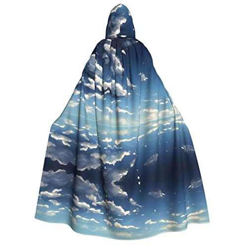 SamLng Kapuzenumhang mit blauem Himmel und weißen Wolken – Erwachsenenkostüm für Damen und Herren, Rollenspiel-Kostüm – perfekt für Halloween, Ostern, Karneval und Partys SamLng Kapuzenumhang mit blauem Himmel und weißen Wolken – Erwachsenenkostüm für Damen und Herren, Rollenspiel-Kostüm – perfekt für Halloween, Ostern, Karneval und Partys von SamLng