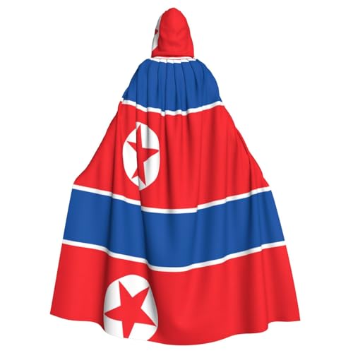 SamLng Kapuzenumhang mit koreanischer Flagge, Rollenspiel-Kostüm für Erwachsene, perfekt für Weihnachten, Zauberer, Magier-Mottopartys von SamLng