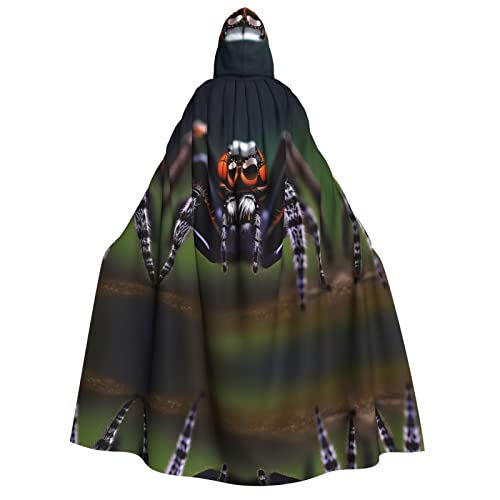 SamLng Kapuzenumhang mit tropischem Regenwald, für Erwachsene, Damen, Herren, Rollenspiel-Kostüm, perfekt für Halloween, Ostern, Karneval und Partys SamLng Kapuzenumhang mit tropischem Regenwald, für Erwachsene, Damen, Herren, Rollenspiel-Kostüm, perfekt für Halloween, Ostern, Karneval und Partys von SamLng