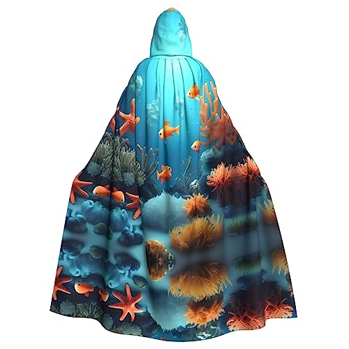 SamLng Korallenfisch Unterwasser-Kapuzenumhang Kostüm – bequemer Erwachsenen-Rollenspiel-Umhang Robe für Weihnachten, Halloween, Karnevalsparty SamLng Korallenfisch Unterwasser-Kapuzenumhang Kostüm – bequemer Erwachsenen-Rollenspiel-Umhang Robe für Weihnachten, Halloween, Karnevalsparty von SamLng