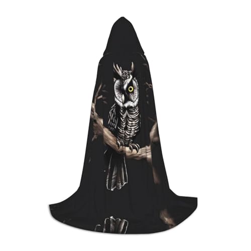 SamLng Late Night Owl Hooded Cloak - Rollenspiel Kostüm für Teenager geeignet für Cosplay, Weihnachten, Halloween, Ostern, Karneval SamLng Late Night Owl Hooded Cloak - Rollenspiel Kostüm für Teenager geeignet für Cosplay, Weihnachten, Halloween, Ostern, Karneval von SamLng