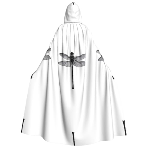 SamLng Libellen-Kapuzenumhang – Erwachsenenkostüm für Damen und Herren, Rollenspiel-Kostüm – perfekt für Halloween, Ostern, Karneval und Partys von SamLng