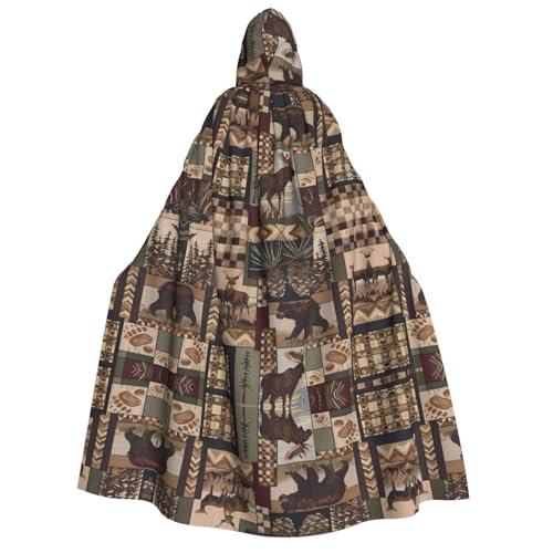 SamLng Lodge Bear Deer Kapuzenumhang – Erwachsene Damen Herren Rollenspiel-Kostüm – perfekt für Halloween, Ostern, Karneval und Partys SamLng Lodge Bear Deer Kapuzenumhang – Erwachsene Damen Herren Rollenspiel-Kostüm – perfekt für Halloween, Ostern, Karneval und Partys von SamLng