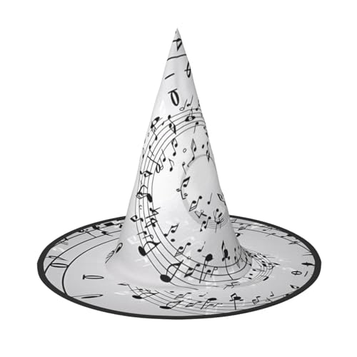 SamLng Musiknote Wand Erwachsene Halloween Kostüm Hut - Hexenhut Party Zubehör - Faltbar für Weihnachten, Ostern & Halloween SamLng Musiknote Wand Erwachsene Halloween Kostüm Hut - Hexenhut Party Zubehör - Faltbar für Weihnachten, Ostern & Halloween von SamLng