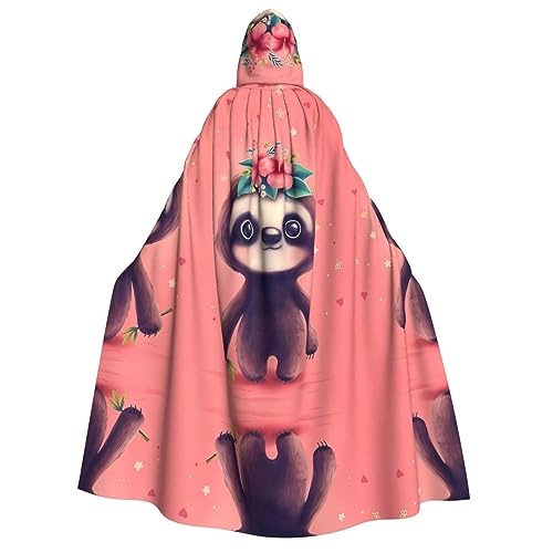 SamLng Niedlicher Faultier-Kapuzenumhang – Erwachsenenkostüm für Damen und Herren, Rollenspiel-Kostüm – perfekt für Halloween, Ostern, Karneval und Partys SamLng Niedlicher Faultier-Kapuzenumhang – Erwachsenenkostüm für Damen und Herren, Rollenspiel-Kostüm – perfekt für Halloween, Ostern, Karneval und Partys von SamLng