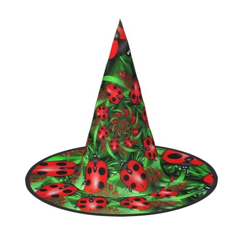 SamLng Red Ladybug Erwachsene Halloween Kostüm Hut - Hexenhut Party Zubehör - Faltbar für Weihnachten, Ostern & Halloween SamLng Red Ladybug Erwachsene Halloween Kostüm Hut - Hexenhut Party Zubehör - Faltbar für Weihnachten, Ostern & Halloween von SamLng