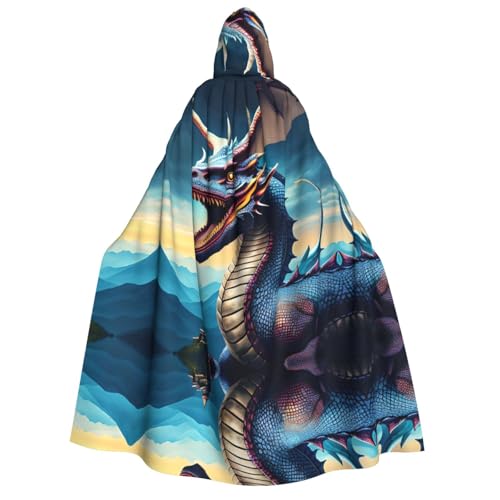 SamLng Roaring Dragon Kapuzenumhang – Erwachsenenkostüm für Damen und Herren, Rollenspiel-Kostüm – perfekt für Halloween, Ostern, Karneval und Partys SamLng Roaring Dragon Kapuzenumhang – Erwachsenenkostüm für Damen und Herren, Rollenspiel-Kostüm – perfekt für Halloween, Ostern, Karneval und Partys von SamLng