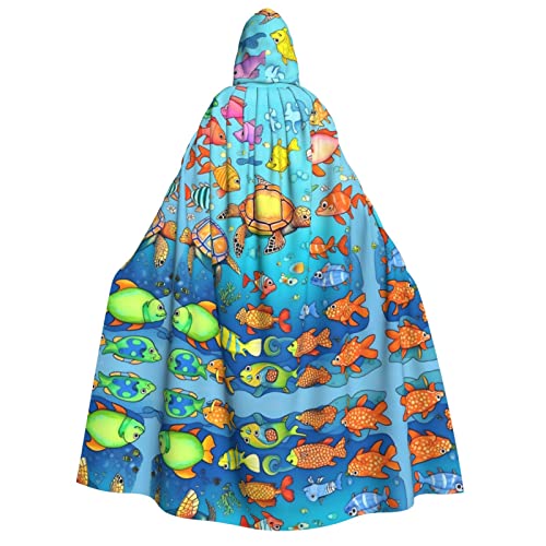 SamLng Schildkröten- und Fisch-Umhang mit Kapuze – Erwachsenenkostüm für Damen und Herren, Rollenspiel-Kostüm – perfekt für Halloween, Ostern, Karneval und Partys SamLng Schildkröten- und Fisch-Umhang mit Kapuze – Erwachsenenkostüm für Damen und Herren, Rollenspiel-Kostüm – perfekt für Halloween, Ostern, Karneval und Partys von SamLng