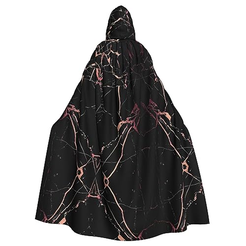 SamLng Schwarzer Rose Gold Marmor Kapuzenumhang für Erwachsene - Bequemer und langlebiger Kapuzenumhang für Halloween, Ostern, Karneval, Weihnachten SamLng Schwarzer Rose Gold Marmor Kapuzenumhang für Erwachsene - Bequemer und langlebiger Kapuzenumhang für Halloween, Ostern, Karneval, Weihnachten von SamLng