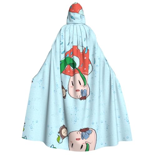 SamLng Sonnenblumenkerne und Pilz-Kapuzenumhang – Erwachsenenkostüm für Damen und Herren, Rollenspiel-Kostüm – perfekt für Halloween, Ostern, Karneval und Partys SamLng Sonnenblumenkerne und Pilz-Kapuzenumhang – Erwachsenenkostüm für Damen und Herren, Rollenspiel-Kostüm – perfekt für Halloween, Ostern, Karneval und Partys von SamLng