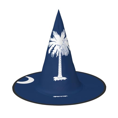 SamLng South Carolina Flagge Halloween Hexenhut für Erwachsene Partyhut Maskerade Karneval Cosplay Spitze Horn Dekoration Kappe SamLng South Carolina Flagge Halloween Hexenhut für Erwachsene Partyhut Maskerade Karneval Cosplay Spitze Horn Dekoration Kappe von SamLng
