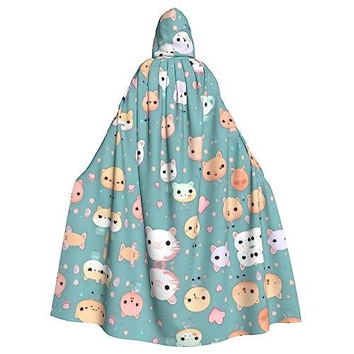 SamLng Süßer Fuchs Kapuzenumhang für Erwachsene - Bequemer und langlebiger Kapuzenumhang für Halloween, Ostern, Karneval, Weihnachten von SamLng