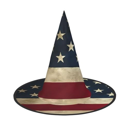SamLng US-Flagge Erwachsene Halloween Kostüm Hut - Hexenhut Party Zubehör - Faltbar für Weihnachten, Ostern & Halloween SamLng US-Flagge Erwachsene Halloween Kostüm Hut - Hexenhut Party Zubehör - Faltbar für Weihnachten, Ostern & Halloween von SamLng