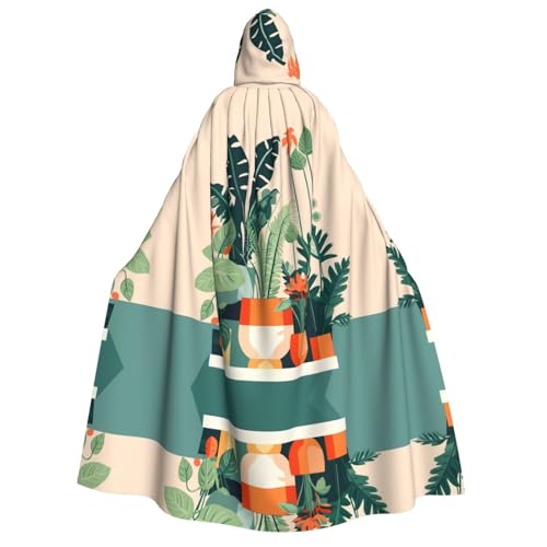 SamLng Umhang mit Kapuze, Cartoon-Motiv, kleine grüne Pflanze, für Erwachsene, Damen, Herren, Rollenspiel-Kostüm, perfekt für Halloween, Ostern, Karneval und Partys SamLng Umhang mit Kapuze, Cartoon-Motiv, kleine grüne Pflanze, für Erwachsene, Damen, Herren, Rollenspiel-Kostüm, perfekt für Halloween, Ostern, Karneval und Partys von SamLng