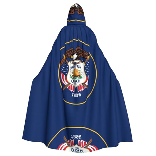 SamLng Utah Flag Hooded Cloak - Adult Role Play Costume Cosplay - Perfect for Christmas, Wizard, Magician Themed Parties SamLng Utah Flag Hooded Cloak - Adult Role Play Costume Cosplay - Perfect for Christmas, Wizard, Magician Themed Parties von SamLng