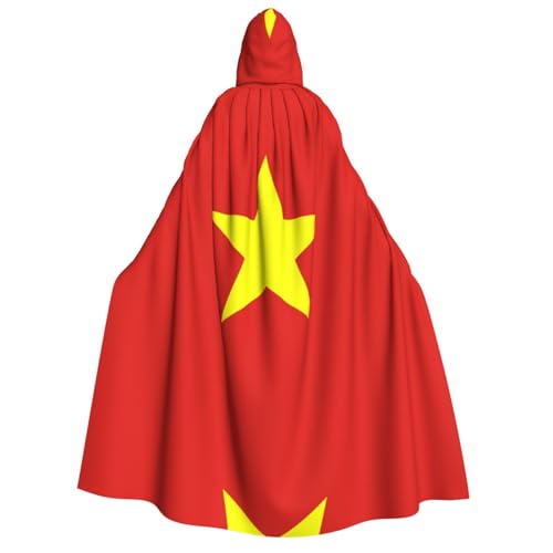 SamLng Vietnamesische Flagge Kapuzenumhang Erwachsene - Universal Rollenspiel Kostüm Cosplay Umhang Robe - Perfekt für Halloween, Ostern, Karneval SamLng Vietnamesische Flagge Kapuzenumhang Erwachsene - Universal Rollenspiel Kostüm Cosplay Umhang Robe - Perfekt für Halloween, Ostern, Karneval von SamLng