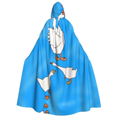 SamLng White Goose House Kapuzenumhang – Erwachsenenkostüm für Damen und Herren, Rollenspiel-Kostüm – perfekt für Halloween, Ostern, Karneval und Partys SamLng White Goose House Kapuzenumhang – Erwachsenenkostüm für Damen und Herren, Rollenspiel-Kostüm – perfekt für Halloween, Ostern, Karneval und Partys von SamLng