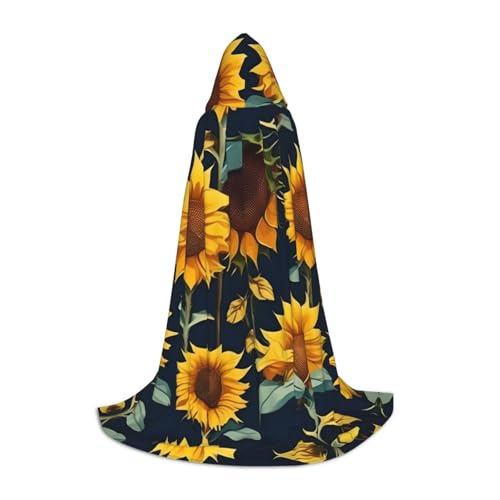 SamLng Wunderschöner Sonnenblumen-Umhang mit Kapuze – perfektes Kapuzen-Kostüm für Jugendliche – ideal für Cosplay, Weihnachten, Halloween SamLng Wunderschöner Sonnenblumen-Umhang mit Kapuze – perfektes Kapuzen-Kostüm für Jugendliche – ideal für Cosplay, Weihnachten, Halloween von SamLng