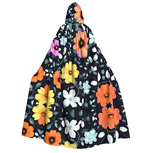 SamLng Wunderschöner farbenfroher Blumen-Kapuzenumhang – Erwachsenenkostüm für Damen und Herren, Rollenspiel-Kostüm – perfekt für Halloween, Ostern, Karneval und Partys SamLng Wunderschöner farbenfroher Blumen-Kapuzenumhang – Erwachsenenkostüm für Damen und Herren, Rollenspiel-Kostüm – perfekt für Halloween, Ostern, Karneval und Partys von SamLng