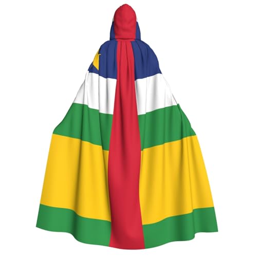 SamLng Zentralafrikanische Flagge Kapuzenumhang Erwachsene - Universal Rollenspiel Kostüm Cosplay Umhang Robe - Perfekt für Halloween, Ostern, Karneval SamLng Zentralafrikanische Flagge Kapuzenumhang Erwachsene - Universal Rollenspiel Kostüm Cosplay Umhang Robe - Perfekt für Halloween, Ostern, Karneval von SamLng