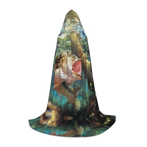 Schwimmender Fisch Kapuzenumhang - Rollenspiel-Kostüm für Teenager, geeignet für Cosplay, Weihnachten, Halloween, Ostern, Karneval Schwimmender Fisch Kapuzenumhang - Rollenspiel-Kostüm für Teenager, geeignet für Cosplay, Weihnachten, Halloween, Ostern, Karneval von SamLng