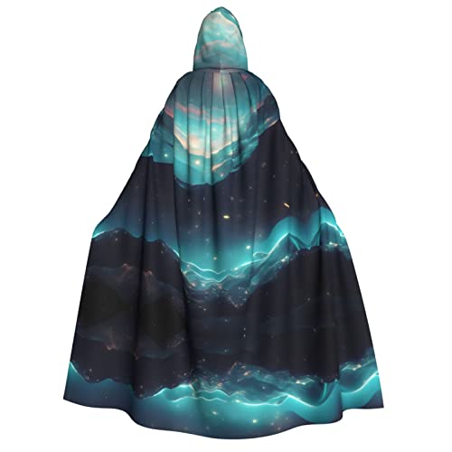 Science Fiction Kapuzenumhang mit Sternen, für Erwachsene, Damen, Herren, Rollenspiel-Kostüm, perfekt für Halloween, Ostern, Karneval und Partys Science Fiction Kapuzenumhang mit Sternen, für Erwachsene, Damen, Herren, Rollenspiel-Kostüm, perfekt für Halloween, Ostern, Karneval und Partys von SamLng