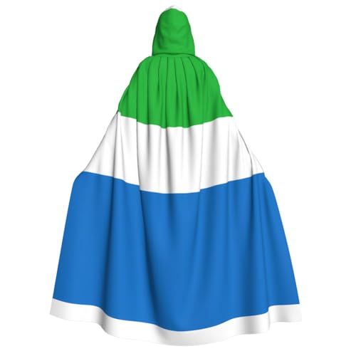Sierra Leone Flagge Kapuzenumhang Erwachsene - Universal Rollenspiel Kostüm Cosplay Umhang Robe - Perfekt für Halloween, Ostern, Karneval Sierra Leone Flagge Kapuzenumhang Erwachsene - Universal Rollenspiel Kostüm Cosplay Umhang Robe - Perfekt für Halloween, Ostern, Karneval von SamLng