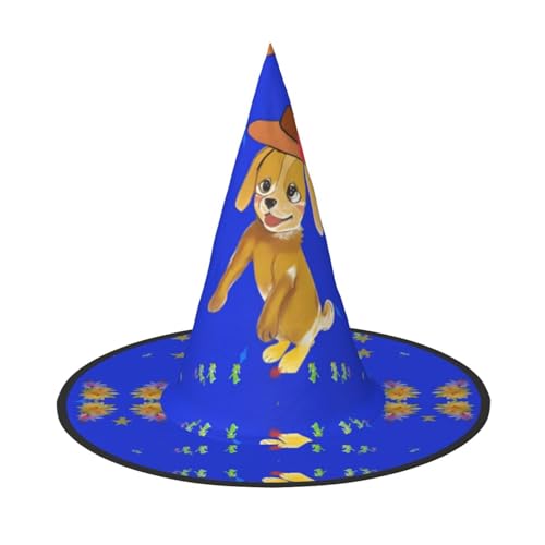 Tanzender Cartoon Hund Erwachsene Halloween Kostüm Hut - Hexenhut Party Zubehör - Faltbar für Weihnachten, Ostern & Halloween Tanzender Cartoon Hund Erwachsene Halloween Kostüm Hut - Hexenhut Party Zubehör - Faltbar für Weihnachten, Ostern & Halloween von SamLng