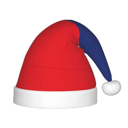 Weihnachtsmütze mit Flagge Liechtensteins, klassische Weihnachtsmann- und Neujahrsparty-Kopfbedeckung, perfekt für Feiertage, Halloween von SamLng
