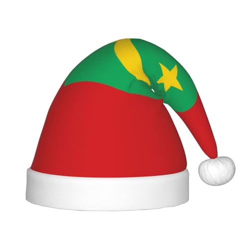 Weihnachtsmütze mit Flagge Mauretaniens – klassische Weihnachtsmann- und Neujahrsparty-Kopfbedeckung – perfekt für Feiertage, Halloween Weihnachtsmütze mit Flagge Mauretaniens – klassische Weihnachtsmann- und Neujahrsparty-Kopfbedeckung – perfekt für Feiertage, Halloween von SamLng