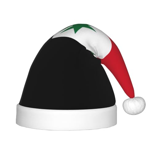 Weihnachtsmütze mit Flagge der Arabischen Republik Syrien, klassische Weihnachtsmann- und Neujahrsparty-Kopfbedeckung, perfekt für Feiertage, Halloween Weihnachtsmütze mit Flagge der Arabischen Republik Syrien, klassische Weihnachtsmann- und Neujahrsparty-Kopfbedeckung, perfekt für Feiertage, Halloween von SamLng