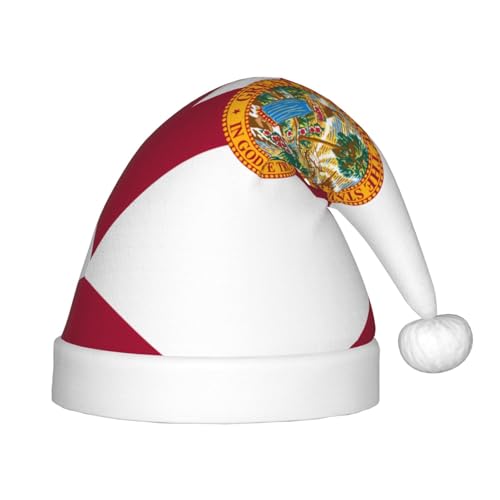Weihnachtsmütze mit Flagge von Florida, klassische Weihnachtsmann- und Neujahrsparty-Kopfbedeckung, perfekt für Feiertage, Halloween Weihnachtsmütze mit Flagge von Florida, klassische Weihnachtsmann- und Neujahrsparty-Kopfbedeckung, perfekt für Feiertage, Halloween von SamLng