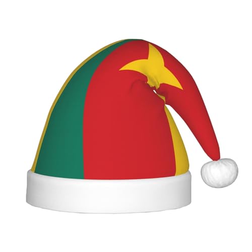 Weihnachtsmütze mit Flagge von Kamerun, klassische Weihnachtsmann- und Neujahrsparty-Kopfbedeckung, perfekt für Feiertage, Halloween Weihnachtsmütze mit Flagge von Kamerun, klassische Weihnachtsmann- und Neujahrsparty-Kopfbedeckung, perfekt für Feiertage, Halloween von SamLng