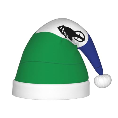 Weihnachtsmütze mit Flagge von Lesotho – klassische Weihnachtsmann- und Neujahrsparty-Kopfbedeckung – perfekt für Feiertage, Halloween Weihnachtsmütze mit Flagge von Lesotho – klassische Weihnachtsmann- und Neujahrsparty-Kopfbedeckung – perfekt für Feiertage, Halloween von SamLng