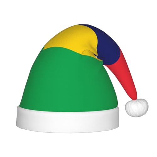 Weihnachtsmütze mit Flagge von Mauritius, klassische Weihnachtsmann- und Neujahrsparty-Kopfbedeckung, perfekt für Feiertage, Halloween Weihnachtsmütze mit Flagge von Mauritius, klassische Weihnachtsmann- und Neujahrsparty-Kopfbedeckung, perfekt für Feiertage, Halloween von SamLng