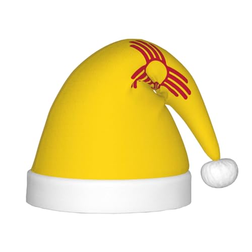 Weihnachtsmütze mit Flagge von New Mexiko, klassische Weihnachtsmann- und Neujahrsparty-Kopfbedeckung, perfekt für Feiertage, Halloween Weihnachtsmütze mit Flagge von New Mexiko, klassische Weihnachtsmann- und Neujahrsparty-Kopfbedeckung, perfekt für Feiertage, Halloween von SamLng