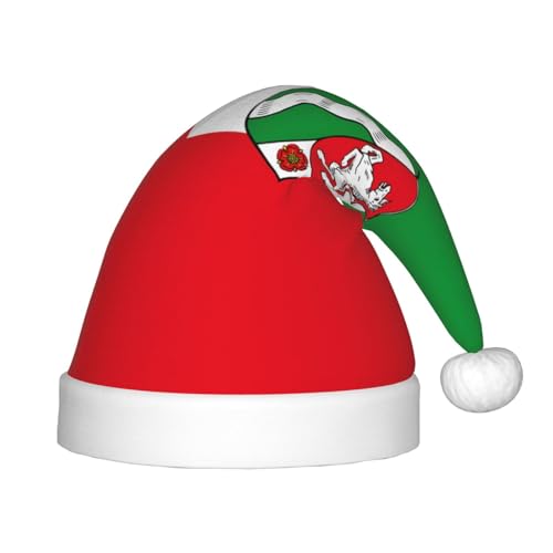 Weihnachtsmütze mit Flagge von Nordrhein-Westfalen – klassische Weihnachtsmann- und Neujahrsparty-Kopfbedeckung – perfekt für Feiertage, Halloween Weihnachtsmütze mit Flagge von Nordrhein-Westfalen – klassische Weihnachtsmann- und Neujahrsparty-Kopfbedeckung – perfekt für Feiertage, Halloween von SamLng