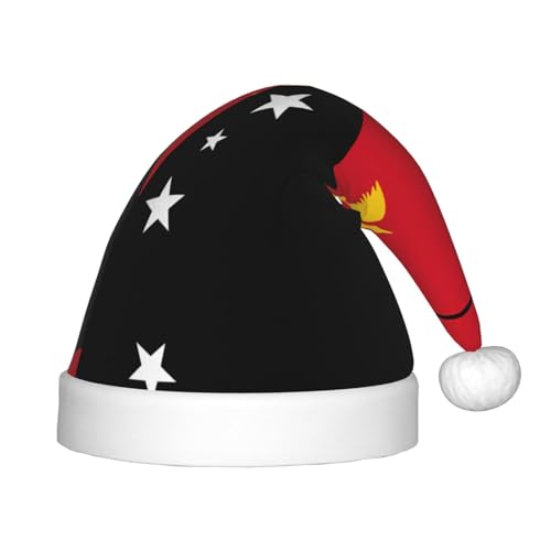 Weihnachtsmütze mit Flagge von Papua-Neuguinea, klassische Weihnachtsmann- und Neujahrsparty-Kopfbedeckung, perfekt für Feiertage, Halloween Weihnachtsmütze mit Flagge von Papua-Neuguinea, klassische Weihnachtsmann- und Neujahrsparty-Kopfbedeckung, perfekt für Feiertage, Halloween von SamLng