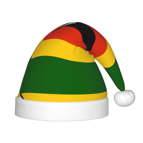 Weihnachtsmütze mit Flagge von Simbabwe, klassische Weihnachtsmann- und Neujahrsparty-Kopfbedeckung, perfekt für Feiertage, Halloween Weihnachtsmütze mit Flagge von Simbabwe, klassische Weihnachtsmann- und Neujahrsparty-Kopfbedeckung, perfekt für Feiertage, Halloween von SamLng