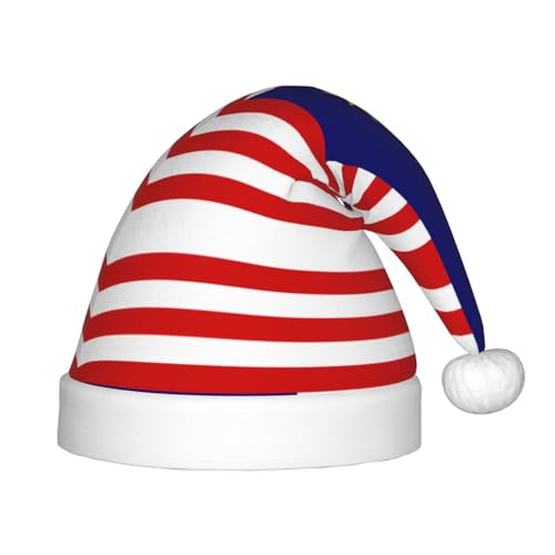 Weihnachtsmütze mit Malaysia-Flagge, klassische Weihnachtsmann- und Neujahrsparty-Kopfbedeckung, perfekt für Feiertage, Halloween Weihnachtsmütze mit Malaysia-Flagge, klassische Weihnachtsmann- und Neujahrsparty-Kopfbedeckung, perfekt für Feiertage, Halloween von SamLng