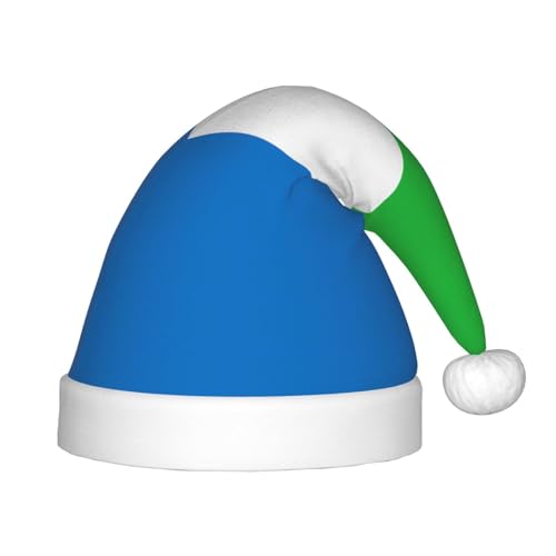 Weihnachtsmütze mit Sierra Leone-Flagge, klassische Weihnachtsmann- und Neujahrsparty-Kopfbedeckung, perfekt für Feiertage, Halloween von SamLng
