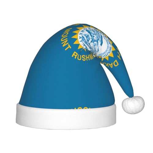 Weihnachtsmütze mit Süddakota-Flagge, klassische Weihnachtsmann- und Neujahrsparty-Kopfbedeckung, perfekt für Feiertage, Halloween Weihnachtsmütze mit Süddakota-Flagge, klassische Weihnachtsmann- und Neujahrsparty-Kopfbedeckung, perfekt für Feiertage, Halloween von SamLng