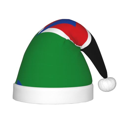 Weihnachtsmütze mit Südsudan-Flagge – klassische Weihnachtsmann- und Neujahrsparty-Kopfbedeckung – perfekt für Feiertage, Halloween Weihnachtsmütze mit Südsudan-Flagge – klassische Weihnachtsmann- und Neujahrsparty-Kopfbedeckung – perfekt für Feiertage, Halloween von SamLng