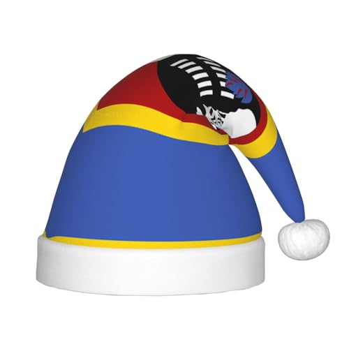 Weihnachtsmütze mit Swasiland-Flagge, klassische Weihnachtsmann- und Neujahrsparty-Kopfbedeckung, perfekt für Feiertage, Halloween Weihnachtsmütze mit Swasiland-Flagge, klassische Weihnachtsmann- und Neujahrsparty-Kopfbedeckung, perfekt für Feiertage, Halloween von SamLng